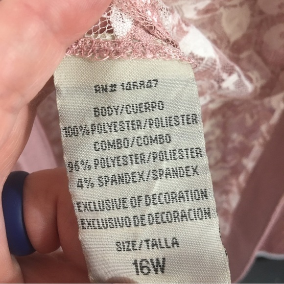 Maya Brooke Dusty pink Lace open front Duster - Picture 3 of 7